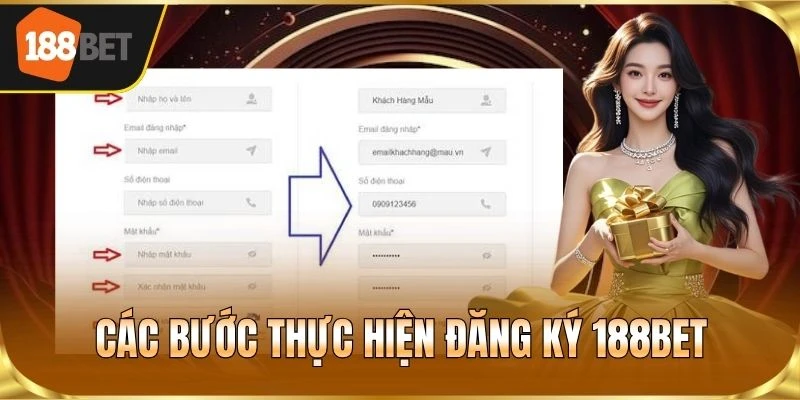 Các bước thực hiện đăng ký 188BET